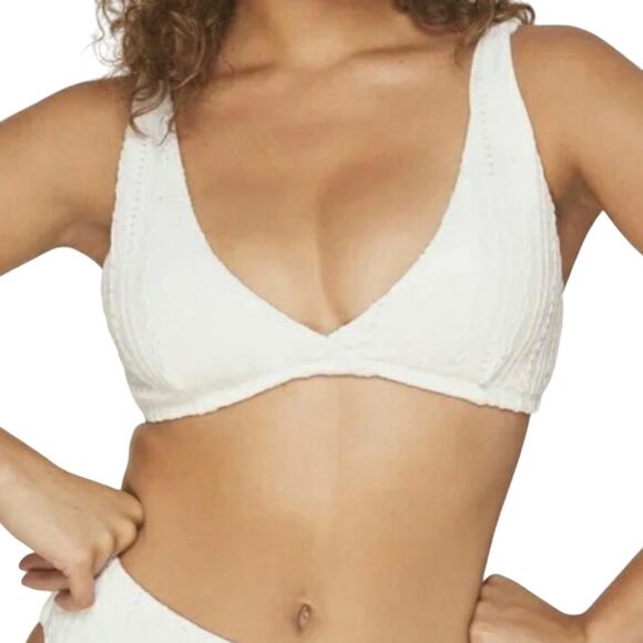 Andie Belmar Top Coco Bikini Triangle Swimwear Bathing Suit Twisted Size M New - Picture 1 of 12